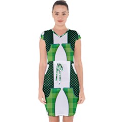 Saint Patrick S Day March Capsleeve Drawstring Dress 