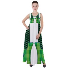 Saint Patrick S Day March Empire Waist Velour Maxi Dress