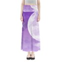 Purple Sky Star Moon Clouds Full Length Maxi Skirt View1