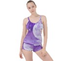 Purple Sky Star Moon Clouds Boyleg Tankini Set  View1