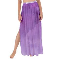 Purple Sky Star Moon Clouds Maxi Chiffon Tie-up Sarong by Mariart