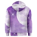 Purple Sky Star Moon Clouds Men s Overhead Hoodie View2