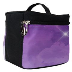 Purple Sky Star Moon Clouds Make Up Travel Bag (small)