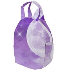 Purple Sky Star Moon Clouds Travel Backpacks