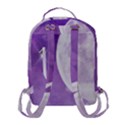 Purple Sky Star Moon Clouds Flap Pocket Backpack (Small) View3