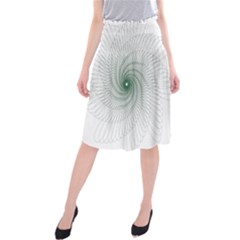 Spirograph Pattern Midi Beach Skirt by Mariart