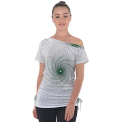 Spirograph Pattern Tie-up Tee