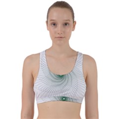 Spirograph Pattern Back Weave Sports Bra