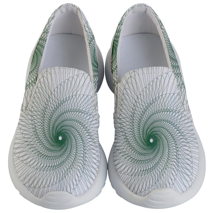 Spirograph Pattern Kids  Lightweight Slip Ons