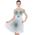 Spirograph Pattern Cap Sleeve Midi Dress View1