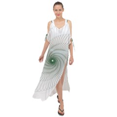 Spirograph Pattern Maxi Chiffon Cover Up Dress by Mariart