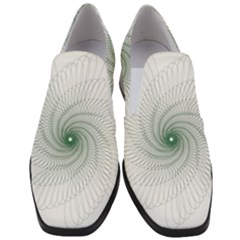 Spirograph Pattern Slip On Heel Loafers