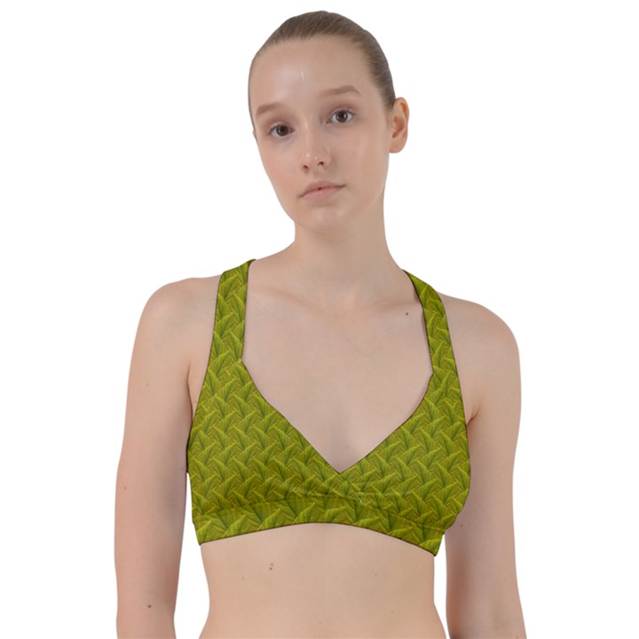 Autumn Leaves Pattern Sweetheart Sports Bra