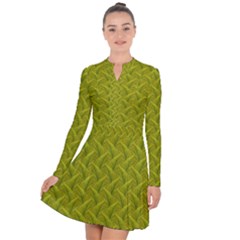 Autumn Leaves Pattern Long Sleeve Panel Dress by LoolyElzayat