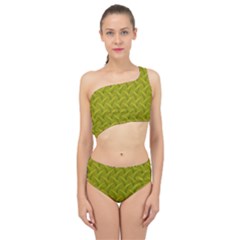 Autumn Leaves Pattern Spliced Up Two Piece Swimsuit by LoolyElzayat