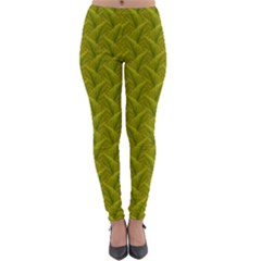 Autumn Leaves Pattern Lightweight Velour Leggings by LoolyElzayat