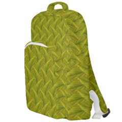 Autumn Leaves Pattern Double Compartment Backpack