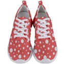 Polka Dot On Living Coral Men s Lightweight Sports Shoes View1