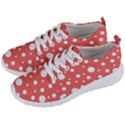 Polka Dot On Living Coral Men s Lightweight Sports Shoes View2