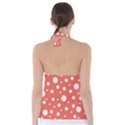 Polka Dot On Living Coral Babydoll Tankini Top View2