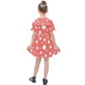 Polka Dot On Living Coral Kids  Sailor Dress View2