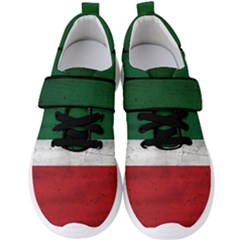 Flag Patriote Quebec Patriot Red Green White Grunge Separatism Men s Velcro Strap Shoes by Quebec