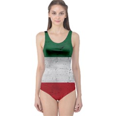 Flag Patriote Quebec Patriot Red Green White Grunge Separatism One Piece Swimsuit by Quebec