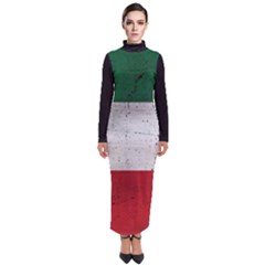 Flag Patriote Quebec Patriot Red Green White Grunge Separatism Turtleneck Maxi Dress by Quebec