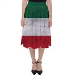 Flag Patriote Quebec Patriot Red Green White Grunge Separatism Classic Midi Skirt by Quebec