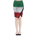 Flag Patriote Quebec Patriot red green white grunge Separatism Midi Wrap Pencil Skirt View1