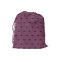 Plum Bow Design Drawstring Pouch (Large) View2