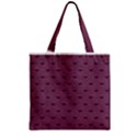 Plum Bow Design Zipper Grocery Tote Bag View1