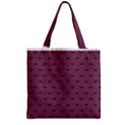 Plum Bow Design Zipper Grocery Tote Bag View2