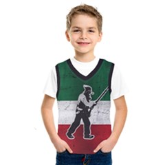 Flag Patriote Quebec Patriot Red Green White Grunge Vieux Patriot Henri Julien Kids  Sportswear by Quebec