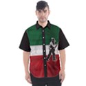 Flag Patriote Quebec Patriot red green white grunge vieux patriot Henri Julien Men s Short Sleeve Shirt View1