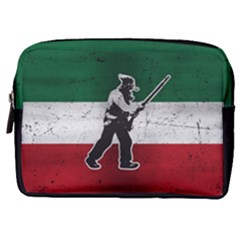 Flag Patriote Quebec Patriot Red Green White Grunge Vieux Patriot Henri Julien Make Up Pouch (medium) by Quebec