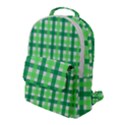 Sweet Pea Green Gingham Flap Pocket Backpack (Large) View1