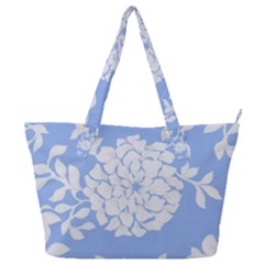 White Dahlias Full Print Shoulder Bag by WensdaiAmbrose