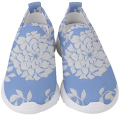 White Dahlias Kids  Slip On Sneakers