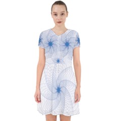 Spirograph Pattern Geometric Adorable In Chiffon Dress