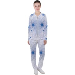 Spirograph Pattern Geometric Casual Jacket And Pants Set