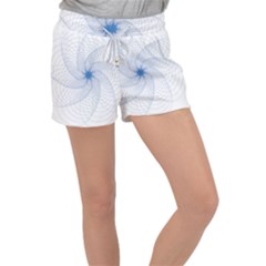 Spirograph Pattern Geometric Women s Velour Lounge Shorts