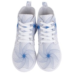 Spirograph Pattern Geometric Women s Lightweight High Top Sneakers