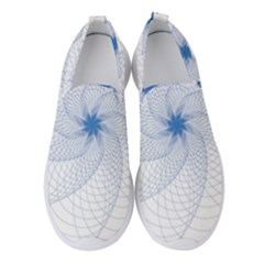 Spirograph Pattern Geometric Women s Slip On Sneakers