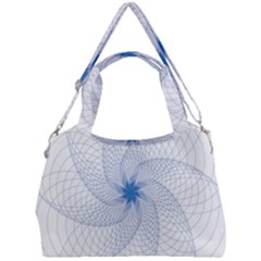 Spirograph Pattern Geometric Double Compartment Shoulder Bag