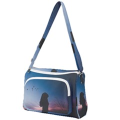 At Dusk Front Pocket Crossbody Bag by WensdaiAmbrose