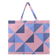 Tubular Zipper Large Tote Bag by WensdaiAmbrose