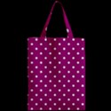 Polka Dots in Purple Zipper Classic Tote Bag View2