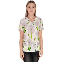 Zappwaits Women s V-neck Scrub Top