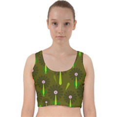 Zappwaits Velvet Racer Back Crop Top by zappwaits